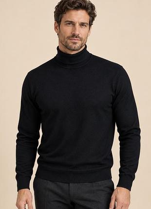 Преміальний чорний гольф c|f pure merino (німеччина). унісекс, розмір m-l (50) 💥
