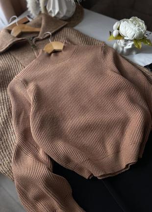 Светр жіночий zara карамельний 2