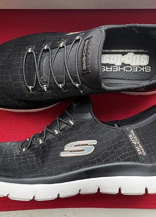 Кросівки skechers slip-ins: summits (оригінал) — сліпони без рук!