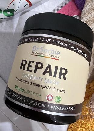 Маска для волосся dr. sorbie repair therapy mask 500 мл