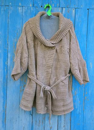 Теплий кардиган з альпакою, xl-2xl,yessica.