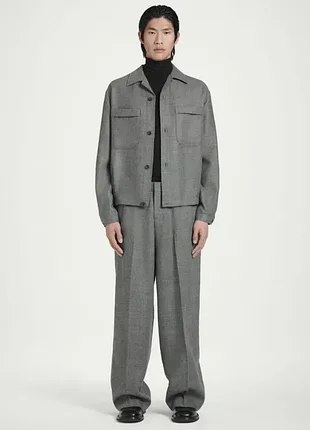 Сорочка блейзер чоловіча cos wool-flannel overshirt / m