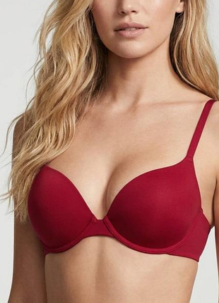 Темно красный безшовный гладкий бюстгальтер wonderbra 36b 80b пушап бретельки трансформеры