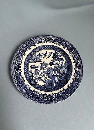 Вінтажна тарілка royal wessex blue willow, англія.