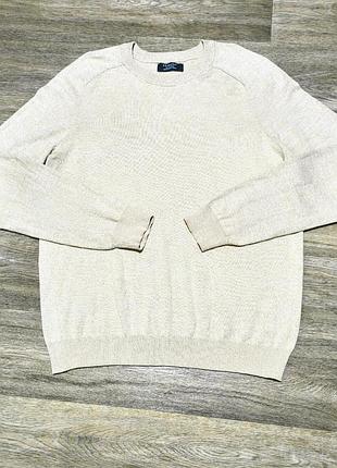 Мужской лёгкий бежевый свитер primark , размер по бирке - 2xl , но оптимально для xl .