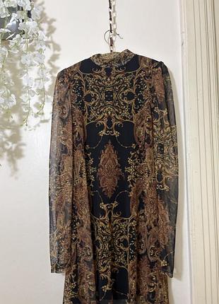 Вінтажна сукня-сітка d&g (dolce & gabbana) / ittierre s.p.a. бароко y2k premium
