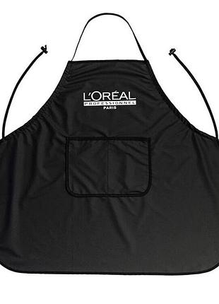 Фартух для перукаря l'oréal professionnel чорний з логотипом