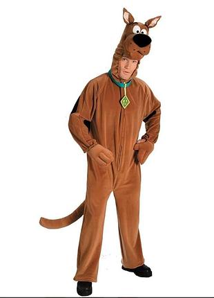 Scooby-doo костюм карнавальный для взрослых ростовой большой аниматор коспой скубида собаки scooby-doo! пижама кигуруми поролоновый объемный скубиду
