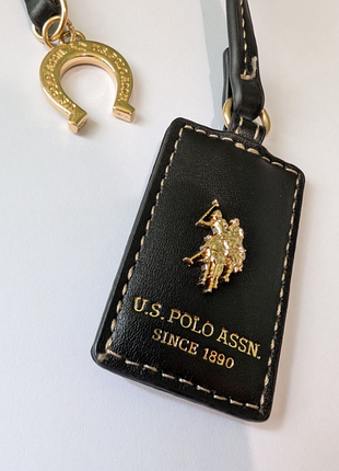 Підвіска для сумки u.s. polo assn. чорна з логотипом