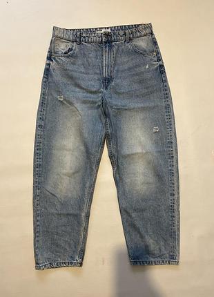 Жіночі широкі джинси в стилі 90 bershka 90’s wide