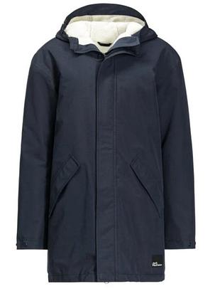 Парка дитяча для хлопчика jack wolfskin синя