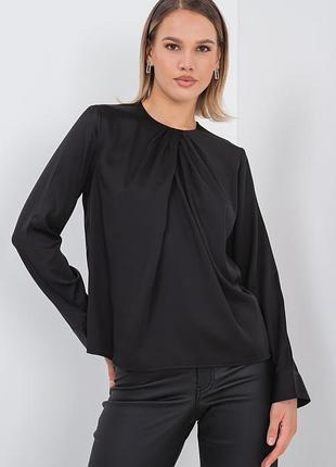 Блуза сатиновая свободного кроя h&amp;m
