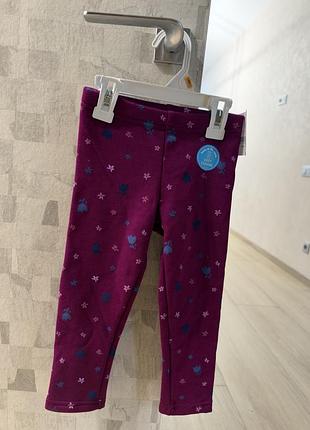 Лосини carter's для дівчинки 3 роки 93-98 см фіолетові утеплені. cozy leggings