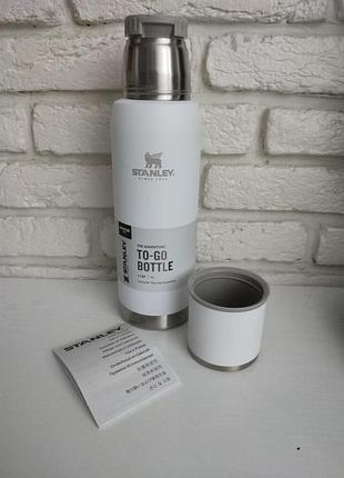 Термос stanley the adventure to-go bottle 1 л білий