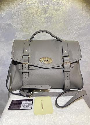 Жіноча шкіряна сумка mulberry alexa bag stone