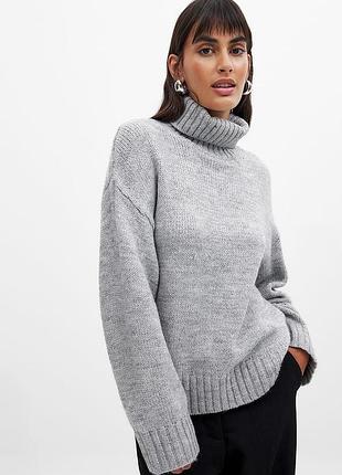 Теплый мирер с воротником h&amp;m
