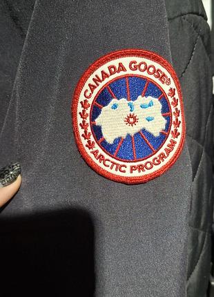 Куртка парка canada goose чорна з капюшоном 4