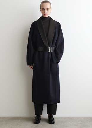 Пальто жіноче cos double-faced wool shawl-collar coat / м