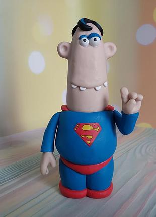 Коллекционная фигурка супермена в стиле студии aardman (aardman supermanнец акцент figure)