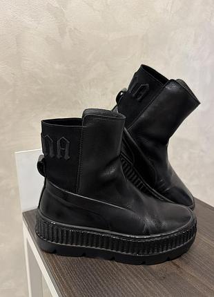Черевики puma fenty by rihanna чорні на платформі