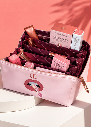 Лимитированная косметичка-органайзер charlotte tilbury pillow talk makeup bag.