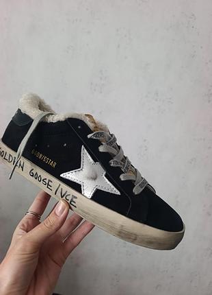 Golden goose женские кеды утепленные