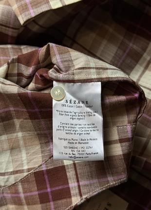 Сорочка в клітинку sezane 4