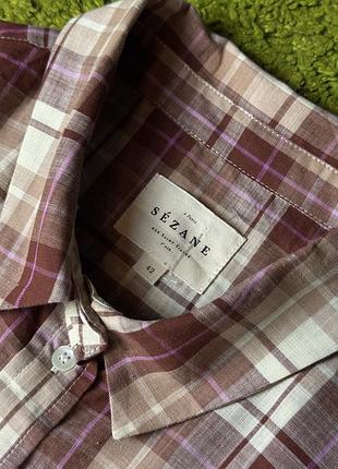 Сорочка в клітинку sezane 3