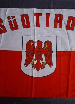 Прапор південного тіролю (südtirol, італія) з гербом, 140х94 см