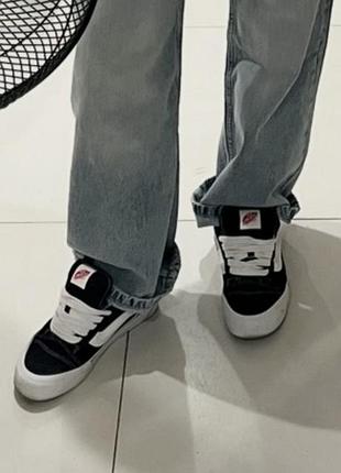 Кеди vans низькі чорно-білі на шнурівці