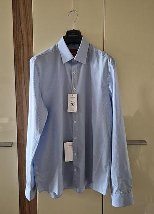 Мужская рубашка finshley &amp; harding slim fit, 44l (171⁄2), удлиненный рукав, хлопок