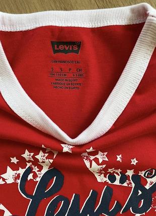 Нова футболка levis 4-5 років дівчинка 3