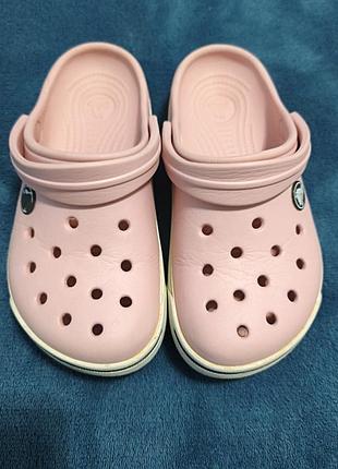 Дитячі сабо crocs рожеві, розмір c12-13