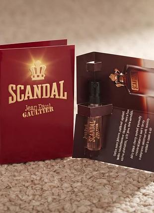 jean paul gaultier scandal pour homme elixir parfum - мужской парфюм (1.5 мл, пробник)