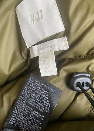 Довгий пуховик h&m  80% пух/ 20% перо 4