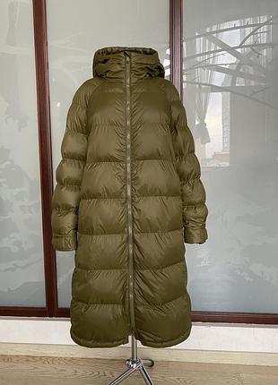 Довгий пуховик h&m  80% пух/ 20% перо 2
