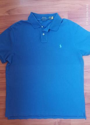 Поло чоловіче polo ralph lauren синє