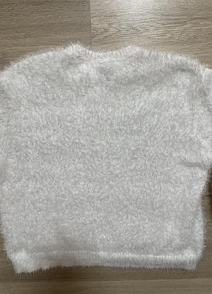 Светр жіночий h&m білий травка 3