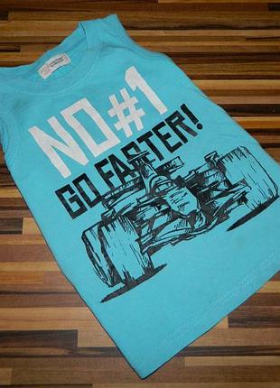 3 года майка детская голубая на мальчика fox kids