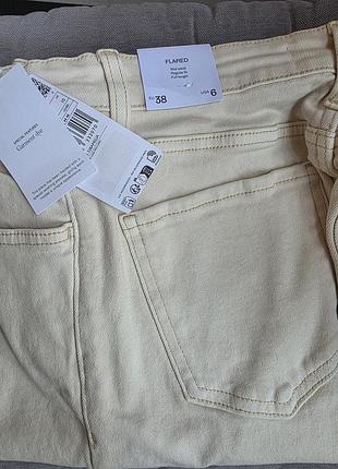 Жіночі джинси mango кльош молочні 38/m 2