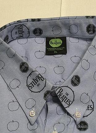 The beatles -drum and apples -oxford blue 2019 р. - ліцензійна сорочка гурту бітлз -xl , унісекс