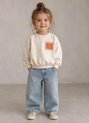 Крутий стильний трендовий світшот oversize на дівчинку 3/4р matalan