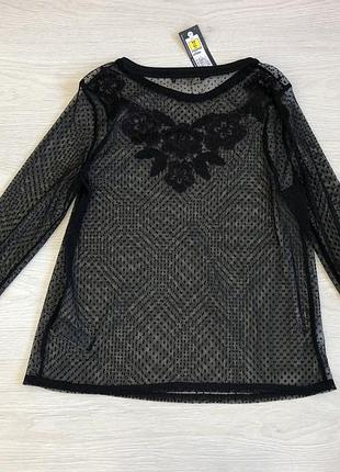 Прозора блуза з вишивкою m&s, uk16 2