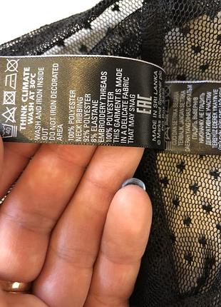 Прозора блуза з вишивкою m&s, uk16 4