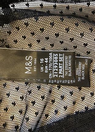 Прозора блуза з вишивкою m&s, uk16 5