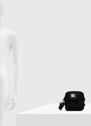Сумка унісекс carhartt essentials bag small чорна маленька через плече