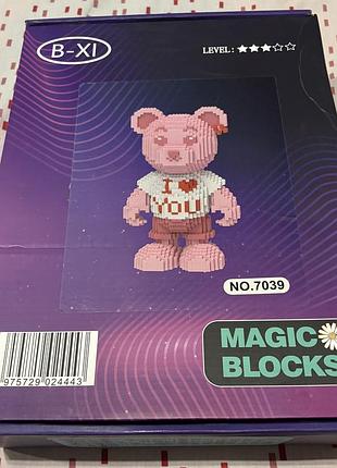 Конструктор 3d b-xi magic blocks ведмедик