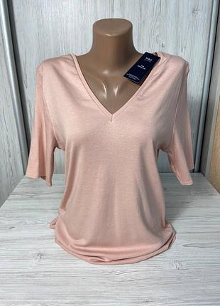 Футболка жіноча з 100% бавовни від британського бренду marks&spencer розмір 16💞