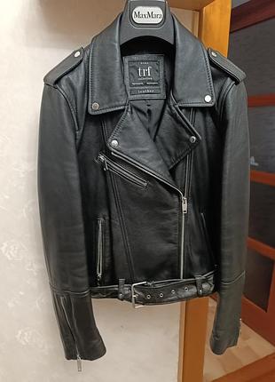 Шикарная косуха натуральная кожа zara