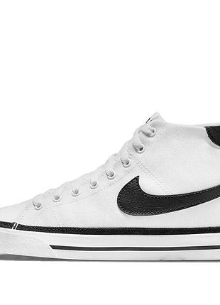 Жіночі кеди nike court legacy canvas mid 'white black'